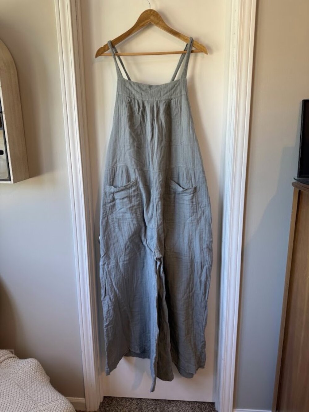 Natural Life Dakota Cotton Tie Overall - Green